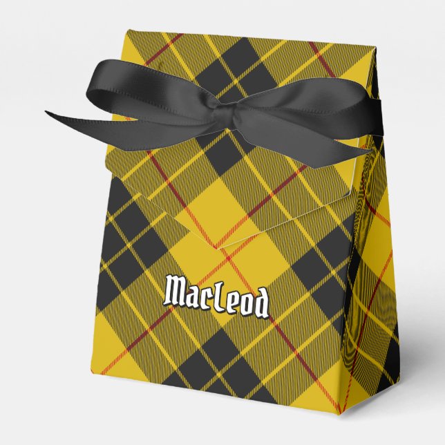 Clan Macleod of Lewis Tartan Favour Box (Front Side)