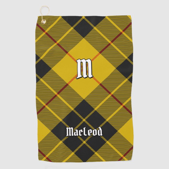 Clan Macleod of Lewis Tartan Golf Towel (Front)