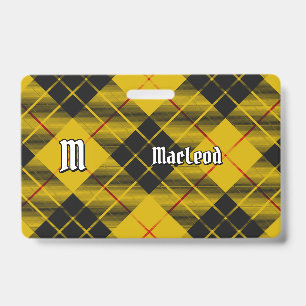 Clan Macleod of Lewis Tartan ID Badge