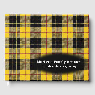 Clan MacLeod of Lewis Tartan Plaid Family Reunion Guest Book