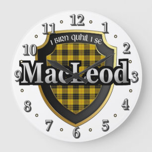 Clan MacLeod of Lewis Tartan Scottish Dream Clock