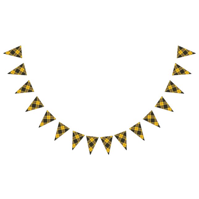 Clan MacLeod of Lewis Yellow & Black Tartan Bunting (All)