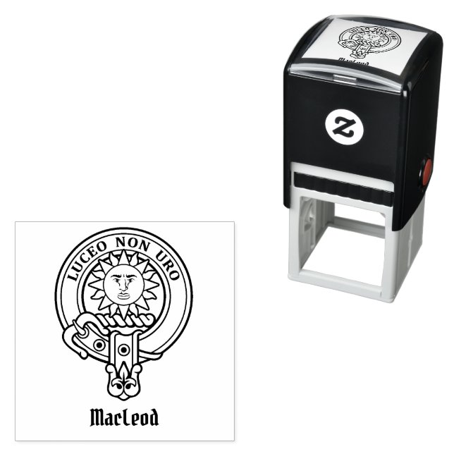 Clan MacLeod of Raasay Crest Self-inking Stamp (In Situ)
