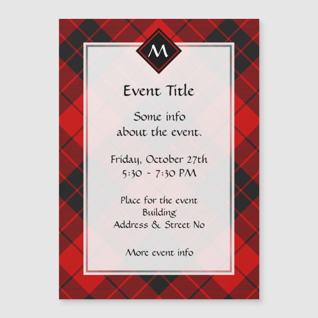 Clan Macleod of Raasay Tartan (Front)