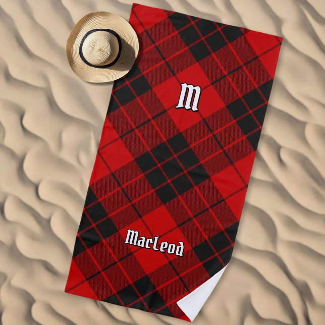Clan Macleod of Raasay Tartan Beach Towel (Creator Uploaded)