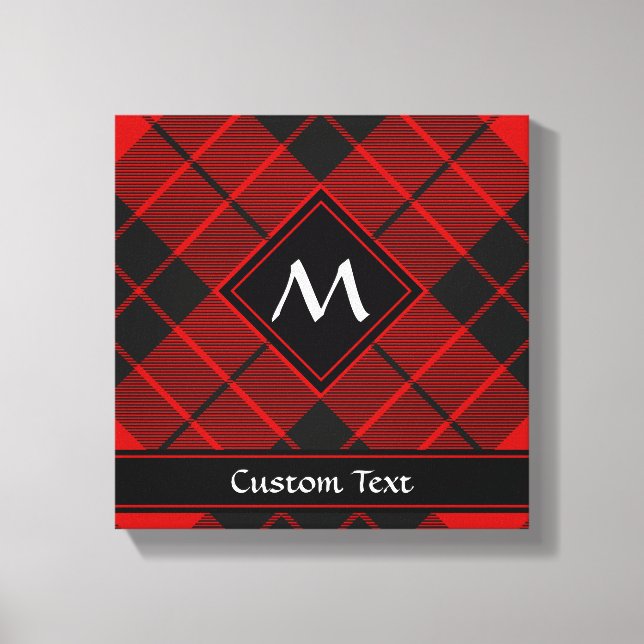 Clan Macleod of Raasay Tartan Canvas Print (Front)