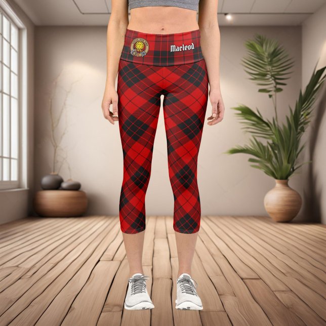 Clan Macleod of Raasay Tartan Capri Leggings (Creator Uploaded)