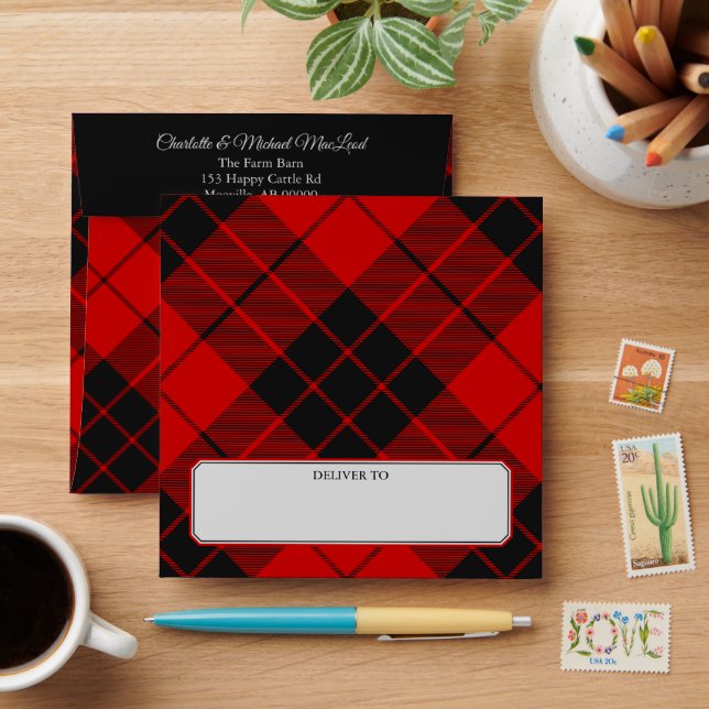 Clan Macleod of Raasay Tartan Envelope (Desk)