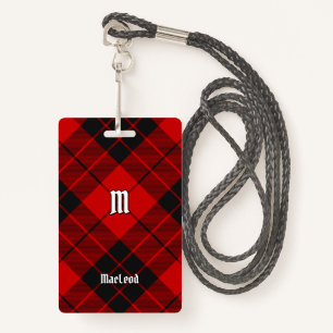Clan Macleod of Raasay Tartan ID Badge