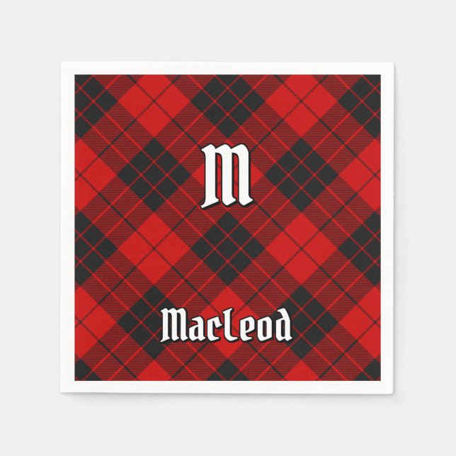Clan Macleod of Raasay Tartan Napkin (Front)