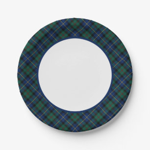 Clan MacLeod of Skye Tartan Border Paper Plate