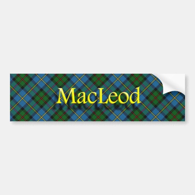 Clan MacLeod Scottish Bumper Sticker (Front)