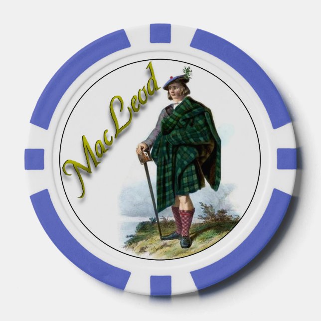 Clan MacLeod Scottish Dream Poker Chips (Front)