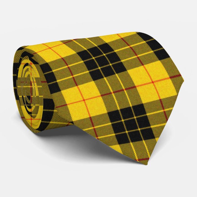 Clan MacLeod Scottish Tartan Neck Tie (Rolled)