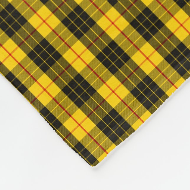 Clan Macleod Tartan Fleece Blanket (Corner)
