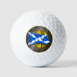 Clan MacLeod Tartan Knot & Flag Golf Balls