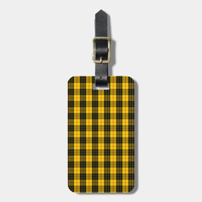 Clan MacLeod Tartan Luggage Tag (Front Vertical)