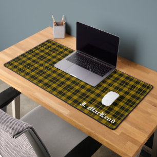 Clan MacLeod Tartan Pattern Personalized Desk Mat