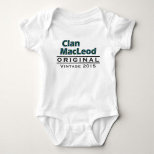 Clan MacLeod Vintage Customise With Your Birthyear Baby Bodysuit
