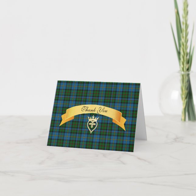 Clan MacLeod Wedding Thank You Card (Front)