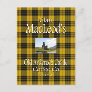 Clan MacLeod's Old Ardvreck Castle Coffee Co. Postcard
