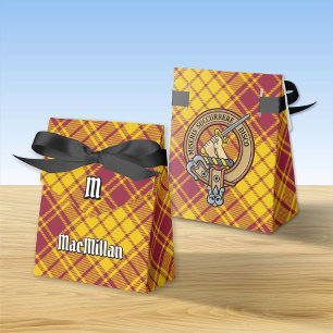 Clan MacMillan Crest over Dress Tartan Favour Box