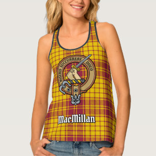 Clan MacMillan Crest over Dress Tartan Tank Top