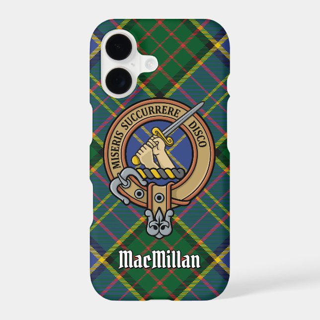 Clan MacMillan Crest over Hunting Tartan (Back)