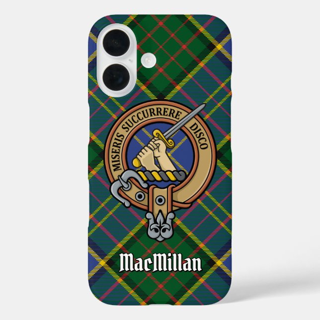 Clan MacMillan Crest over Hunting Tartan Case-Mate iPhone Case (Back)