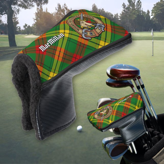 Clan MacMillan Crest over Tartan Golf Head Cover (Creator Uploaded)