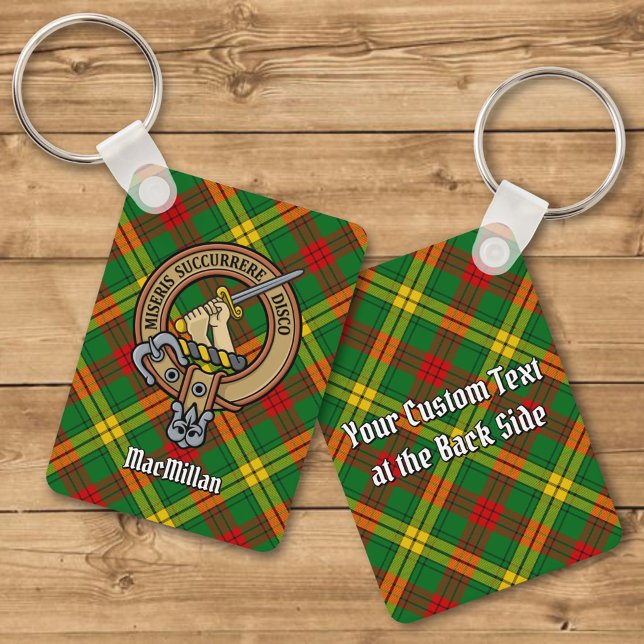 Clan MacMillan Crest over Tartan Key Ring (Creator Uploaded)
