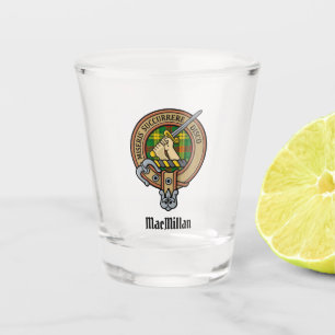 Clan MacMillan Crest over Tartan Shot Glass