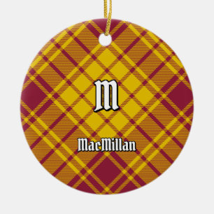 Clan MacMillan Dress Tartan Ceramic Tree Decoration