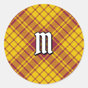 Clan MacMillan Dress Tartan Classic Round Sticker
