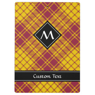 Clan MacMillan Dress Tartan Clipboard