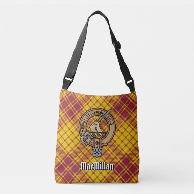 Clan MacMillan Dress Tartan Crossbody Bag (Front)
