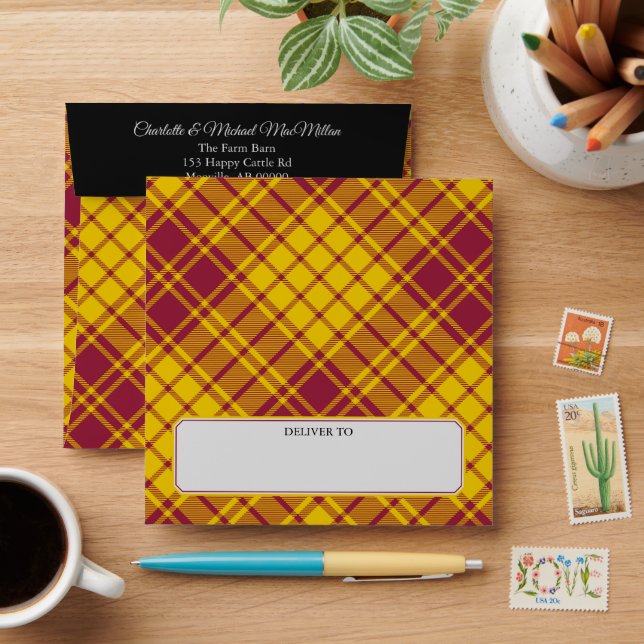 Clan MacMillan Dress Tartan Envelope (Desk)
