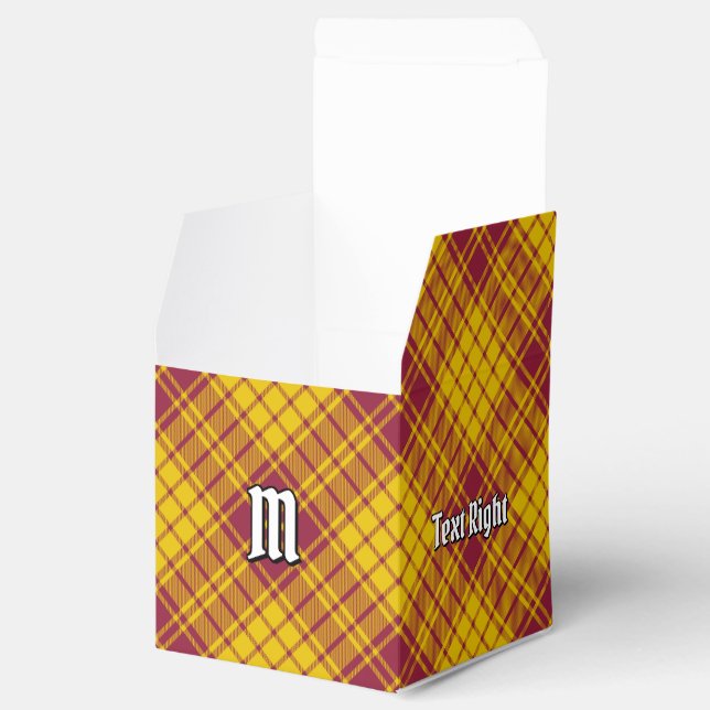 Clan MacMillan Dress Tartan Favour Box (Opened)