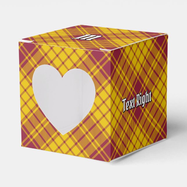 Clan MacMillan Dress Tartan Favour Box (Front Side)