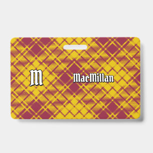 Clan MacMillan Dress Tartan ID Badge