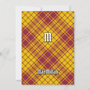 Clan MacMillan Dress Tartan Invitation