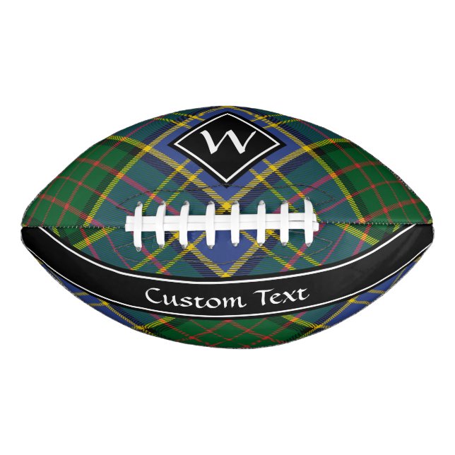 Clan MacMillan Hunting Tartan American Football (Front)