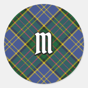 Clan MacMillan Hunting Tartan Classic Round Sticker