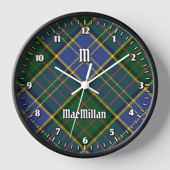 Clan MacMillan Hunting Tartan Clock (Front)