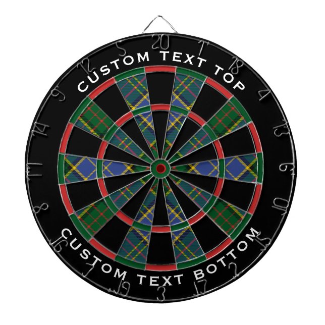 Clan MacMillan Hunting Tartan Dartboard (Front)