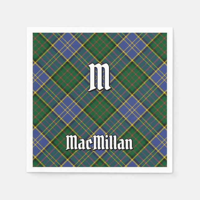 Clan MacMillan Hunting Tartan Napkin (Front)
