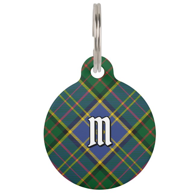 Clan MacMillan Hunting Tartan Pet Tag (Front)