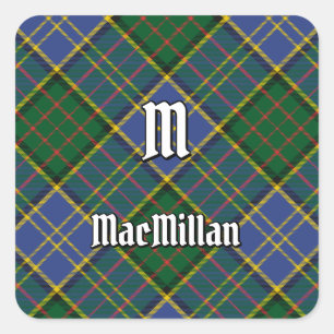 Clan MacMillan Hunting Tartan Square Sticker