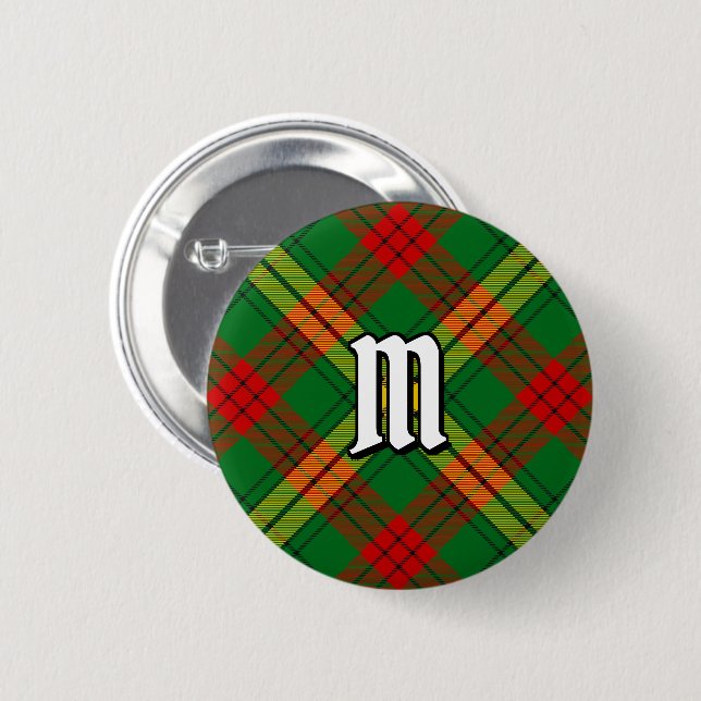 Clan MacMillan Tartan 6 Cm Round Badge (Front & Back)