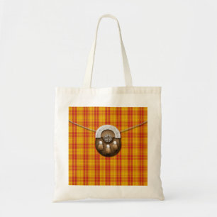 Clan MacMillan Tartan And Sporran Tote Bag